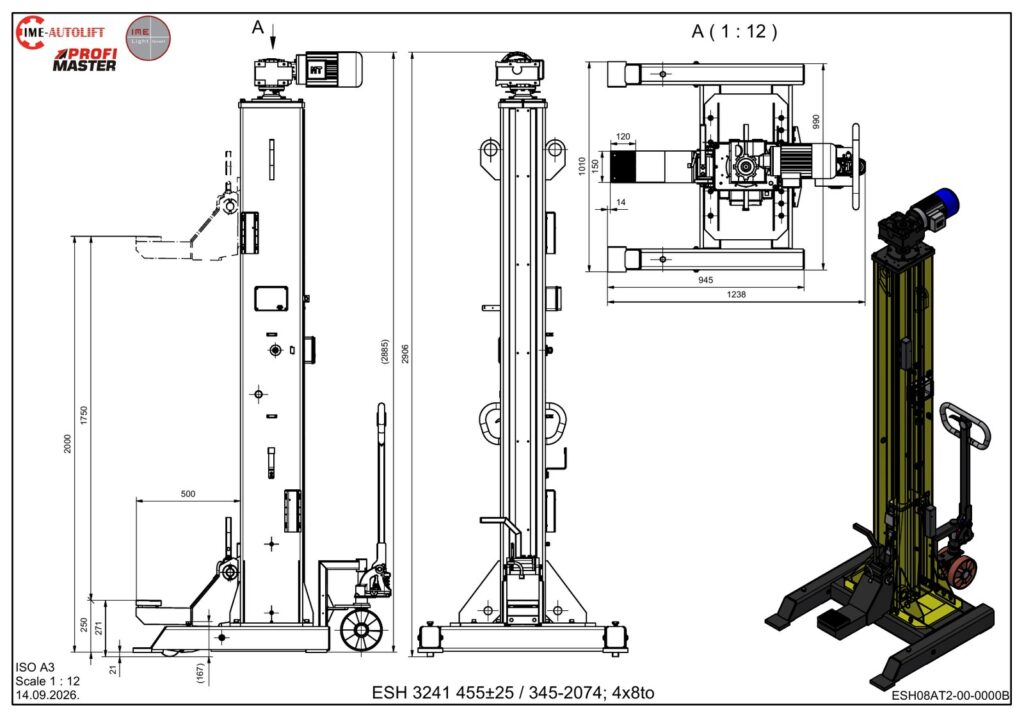ESH 3241 &ndash; Hebes&auml;ulen 12 &times; 8 t